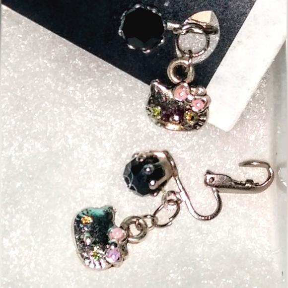 Stamped Sanrio Girl's Hello Kitty Clip Earrings - Picture 9 of 13